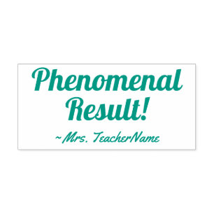 Auto Entintado "Resultado Fenomenal!" + Nome do Tutor Carimbo
