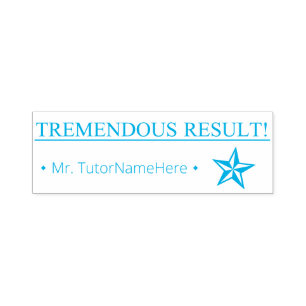 Auto Entintado "RESULTADO TREMENDO!" Carimbo de borracha do