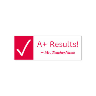 Auto Entintado "Resultados A+!" Carimbo de Borracha do Professor
