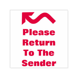 Auto Entintado "Retorne por favor carimbo de borracha ao