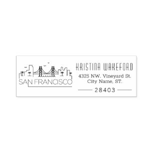 Auto Entintado São Francisco   Carimbo de autoimpressão de endere