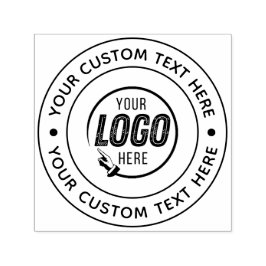 Auto Entintado Seu Carimbo de Borracha de Autodigitação de Logoti