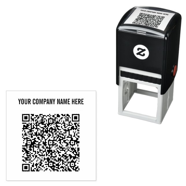Auto Entintado Seu código QR e seu carimbo de autoimpressão de te (In Situ)