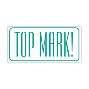Auto Entintado "TOP MARK!" Carimbo de Borracha de Professores da