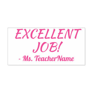 Auto Entintado "TRABALHO EXCELENTE!" Carimbo de borracha da