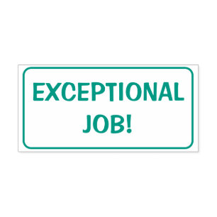 Auto Entintado "TRABALHO EXCEPCIONAL!" Carimbo de Reconhecimento