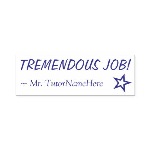Auto Entintado "TRABALHO TREMENDO!" Carimbo de borracha de feedba