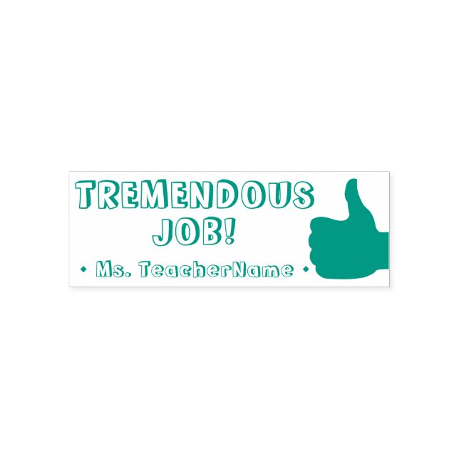 Auto Entintado "TRABALHO TREMENDO!" Marcação do Carimbo de Borrac (Design)
