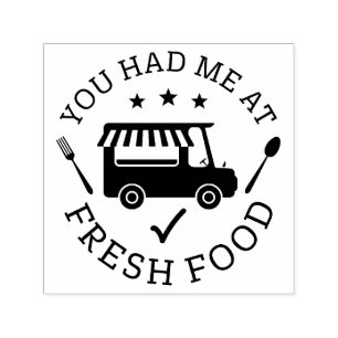 Auto Entintado Você Me Teve No Carimbo De Comida.