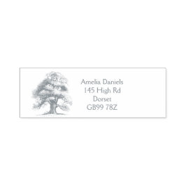 Auto Entintado Wise Old Oak Return Address - Carvalho Carimbo Car