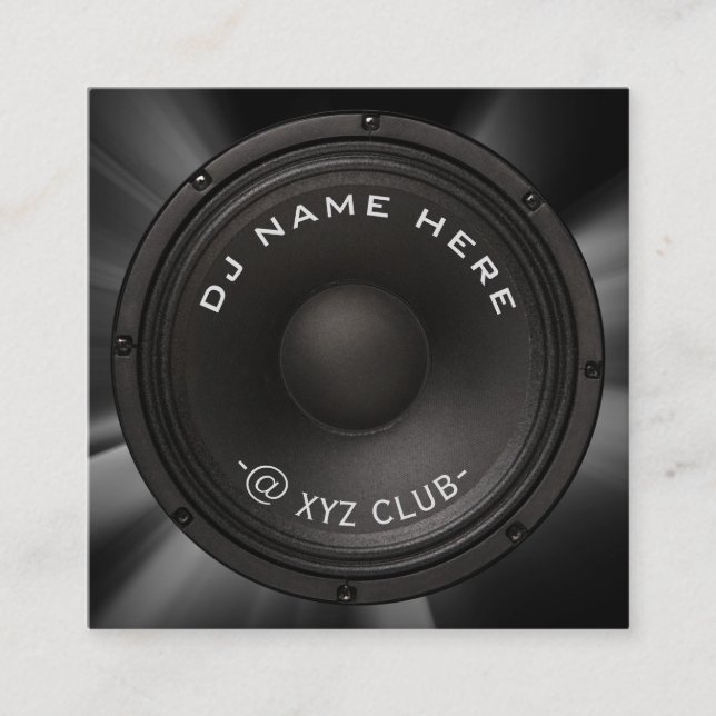 Auto-falante Cartão de visita DJ (Frente)
