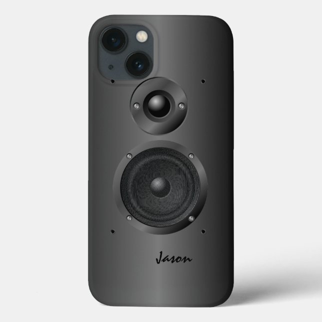 Auto-falante de som de música preta (Verso)