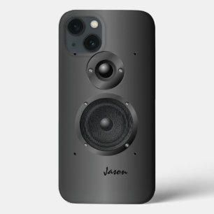 Auto-falante preto do som da música