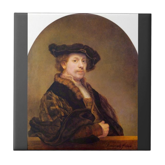 Auto-Retrato por Rembrandt Harmenszoon camionete (Frente)