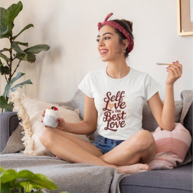 Autoamor - Letra Maroon de Cotação Inspirativa (Criador carregado)