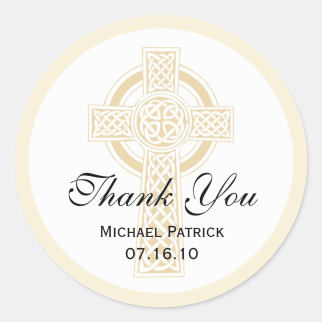 Autocolante, Chá ou primeiro adesivo de comunhão (Frente)