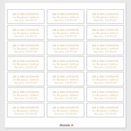 Autocolante Personalizável de Etiquetas de Endereç