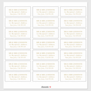 Autocolante Personalizável de Etiquetas de Endereç