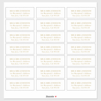 Autocolante Personalizável de Etiquetas de Endereç