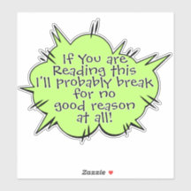 Autocolante Snarky Bumper - Decalques Sassy para C