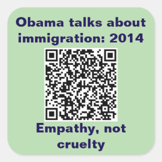 Autocolantes quadrados, folha de seis adesivos de