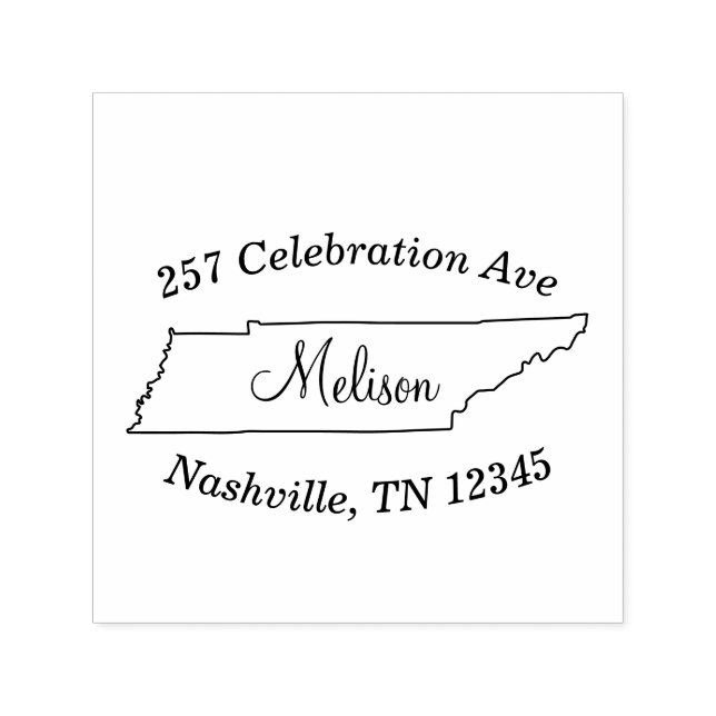 Autodigitação de Carimbo de Endereço de Retorno do (Design)