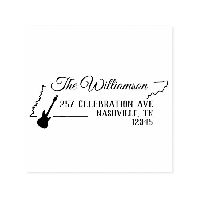 Autodigitação de Carimbo de Endereço de Retorno do (Design)