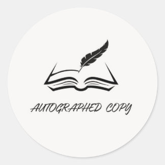 Autografado do adesivo de cópia