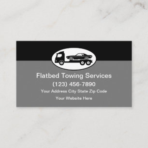 Automotive Flatbed Tears Modernos Cartões de visit