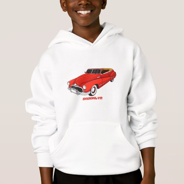 Automóvel clássico vermelho 1948 (Frente)