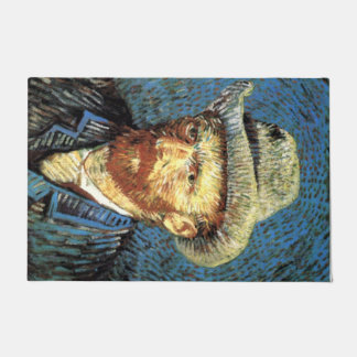 Autoportata com tapete de chapéu de Cinza