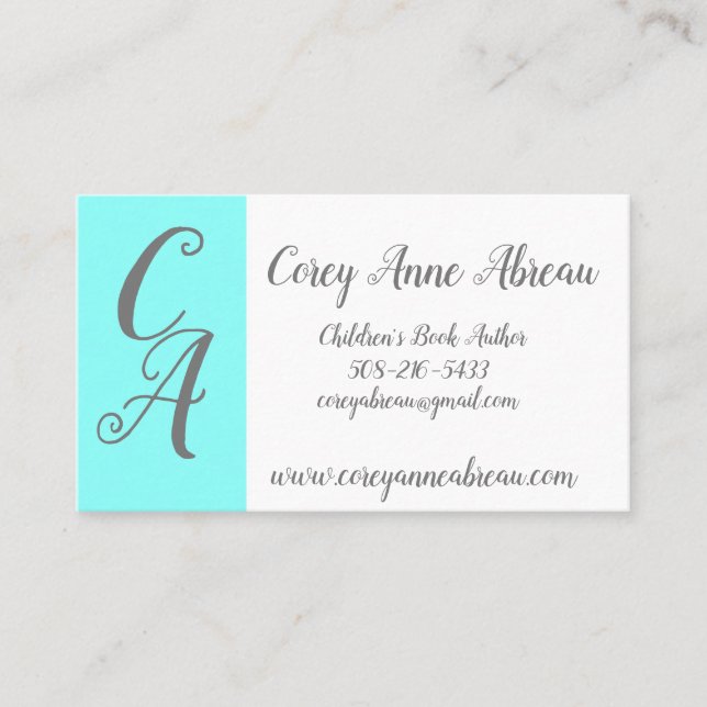 Autor Cartão de visita (Frente)