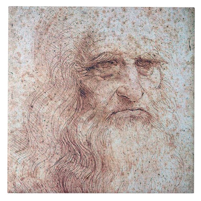 Autorretrato, Leonardo da Vinci (Frente)