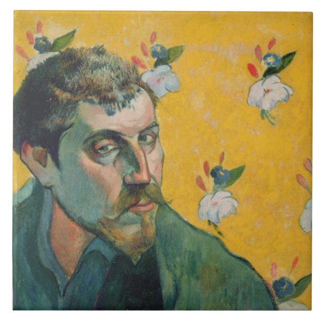 Autorretrato, Les Miserables,1888 (óleo na canvas) (Frente)