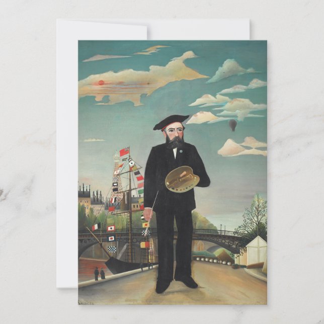 Autorretrato Paisagem 1890, Henri Rousseau (Frente)