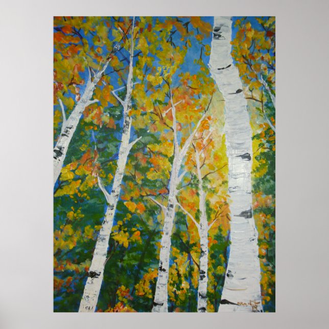 Autumn Aspen Poster (Frente)