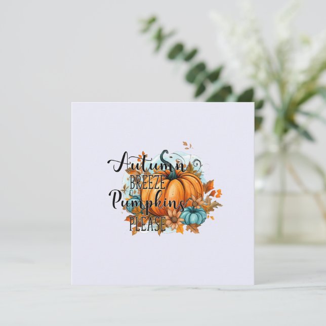 Autumn Breeze, Pumpkins Por Favor - Cozy Fall Vibe (Em pé/Frente)