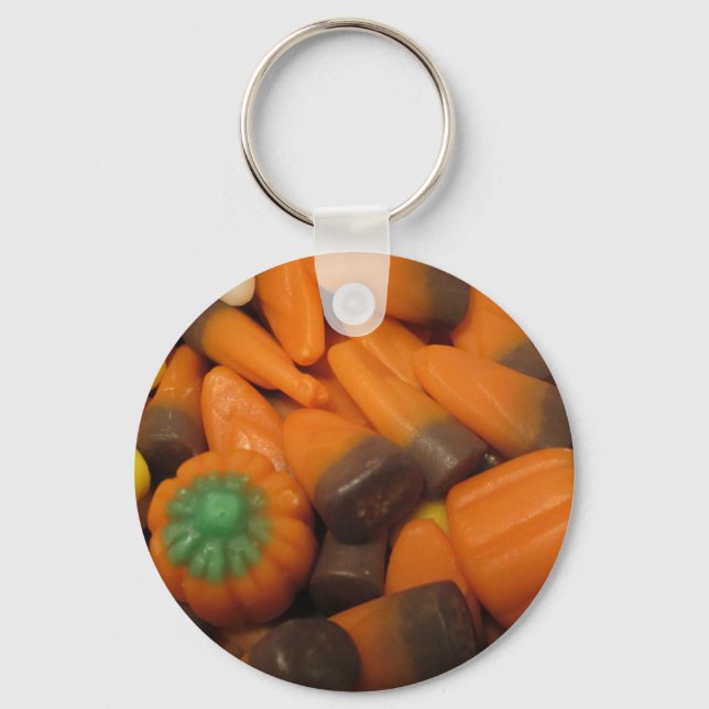 Autumn Candy Corn Chaveiro (Frente)