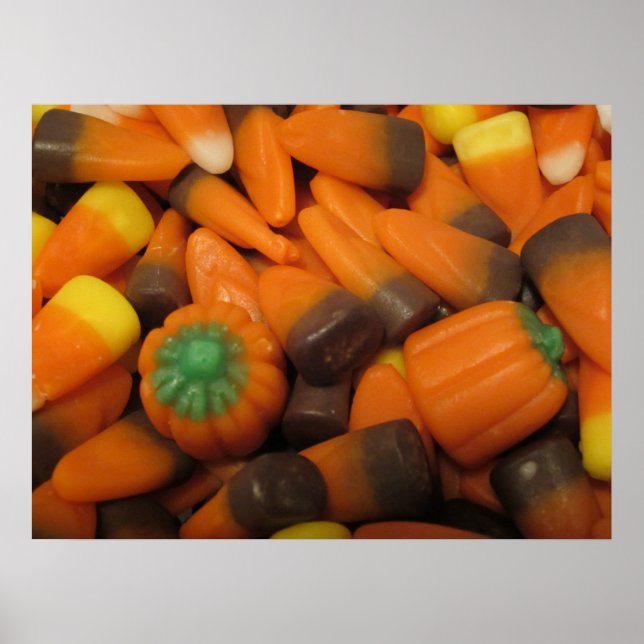 Autumn Candy Corn Poster (Frente)