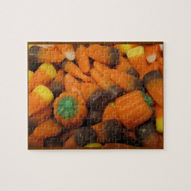 Autumn Candy Corn Quebra-cabeça (Horizontal)