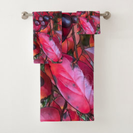 Autumn Chokecherries - Conjunto de Toalhas de Banh