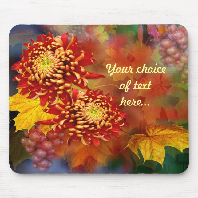 Autumn Chrysanthemums ~ Mousepad (Frente)
