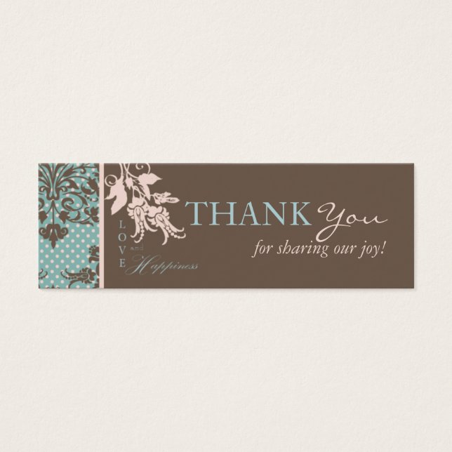Autumn Damask TY Skinny Card 2 (Frente)