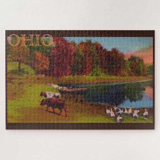 Autumn Day no Ohio Large Quebra-cabeça (Horizontal)