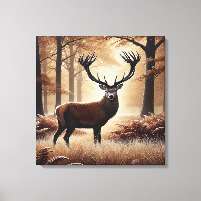 Autumn Deer Canvas Art (Frente)
