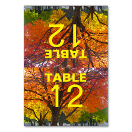 Autumn Deixa Cartão de Mesa Dobrado