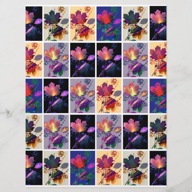 Autumn Deixa Folhas Russas De Papel De Escravo (Frente)