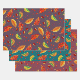 Autumn Deixa Loucos Castanha Padrão Elegante Queda
