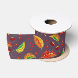 Autumn Deixa Loucos Castanha Padrão Elegante Queda