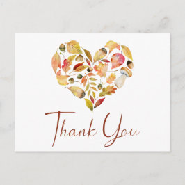 Autumn Deixa Obrigado Cartão Postal